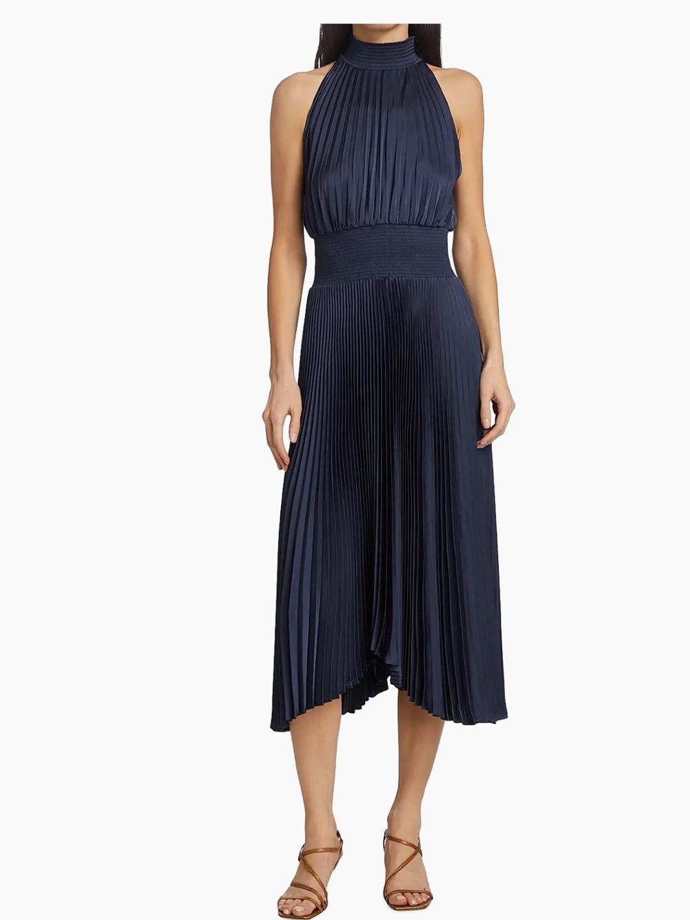 A.L.C. Renzo Pleated Blouson Dress